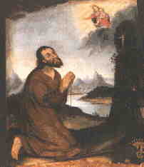 Moine en prières